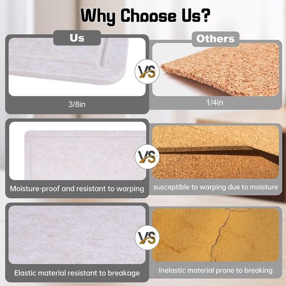 Felt Bulletin Board 35x24 Self-Adhesive Frameless w/ Push Pins Gray - Picture 5 of 8